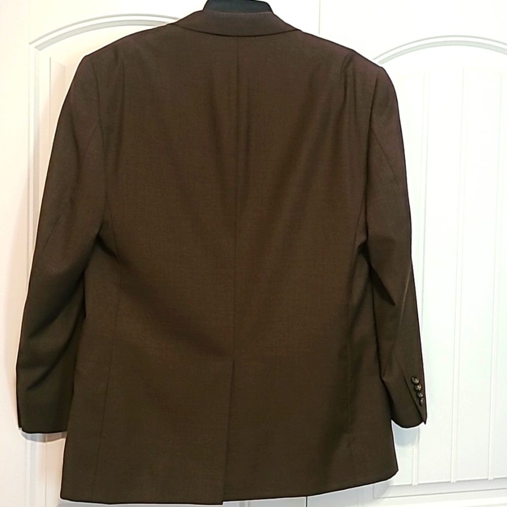 Men 3 piece  brown suit. Reg 43. - Picture 7 of 12